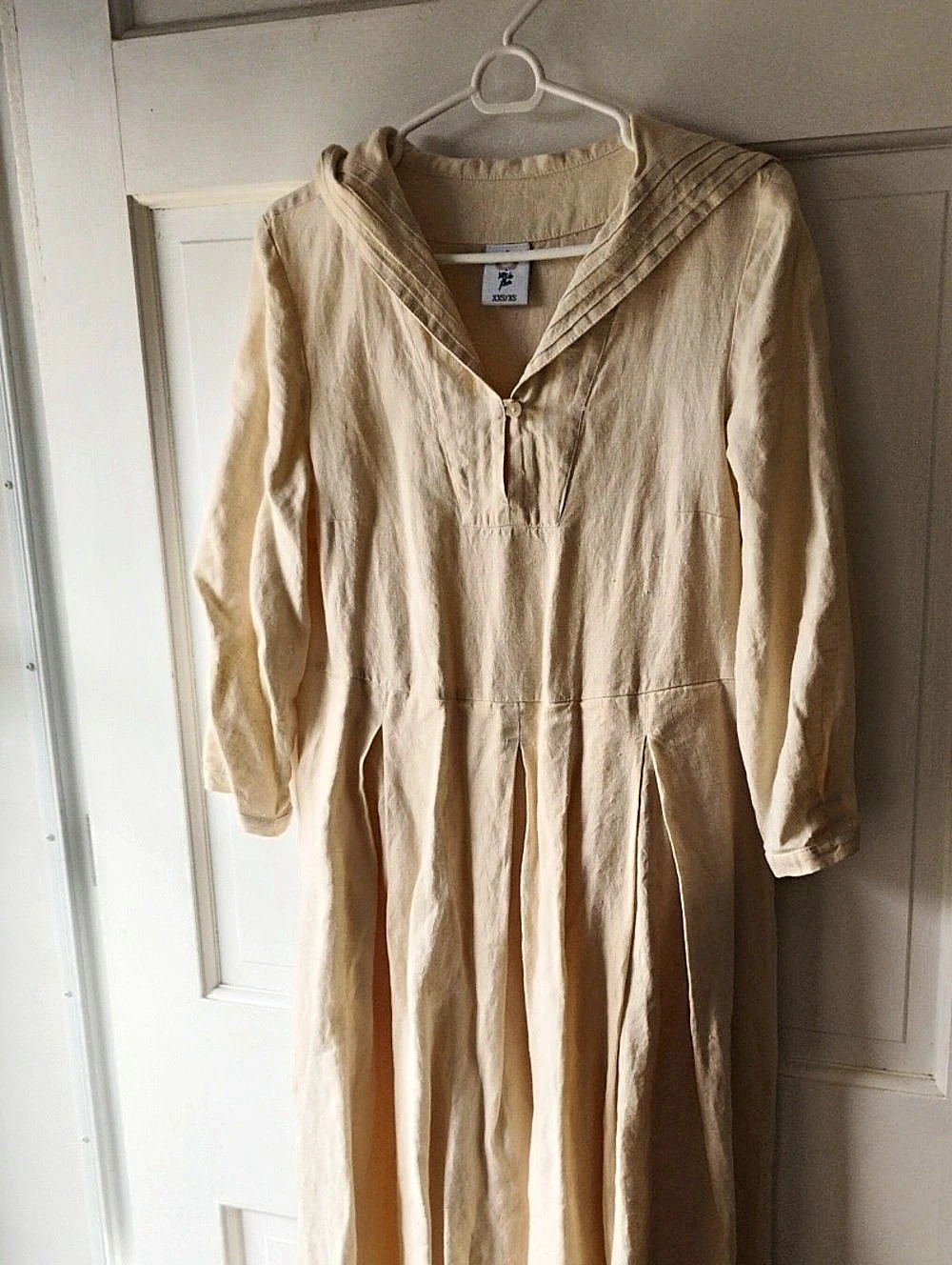 Son De Flor Cream Maxi Dress Size XXS/XS Like New